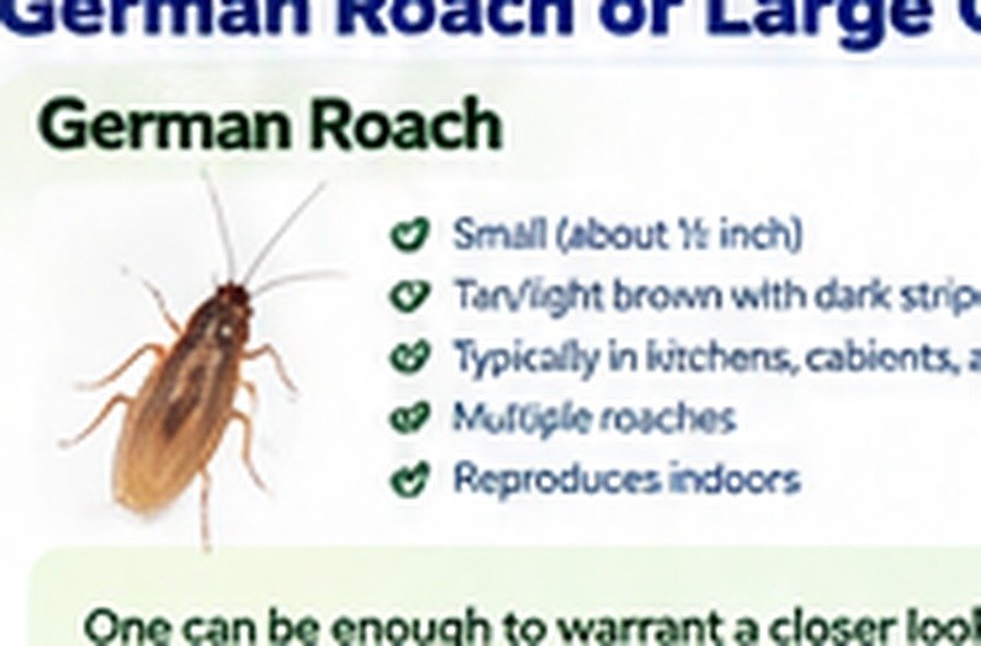 Close-up of a small German cockroach