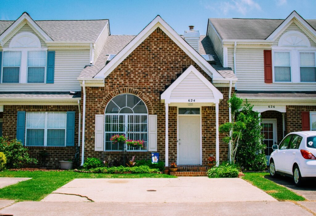 Suburban home exterior in Blythewood, South Carolina